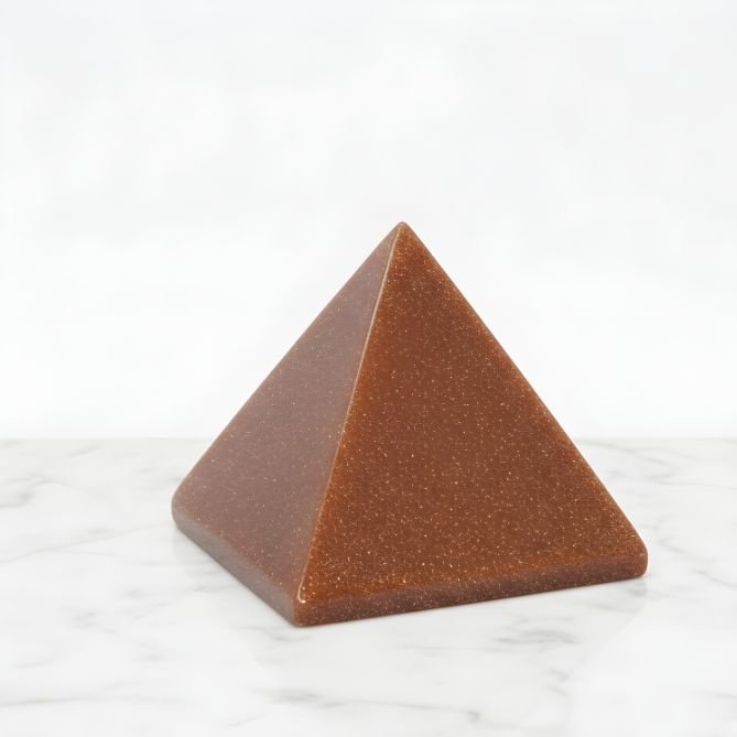 Red Goldstone Pyramid